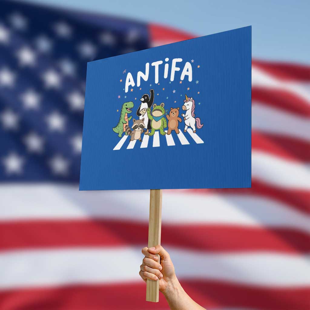 Resist Frog Protest Protest Sign Antifa Inflatable Costume Portland Frog Political Satire TS10 Horizontal 18