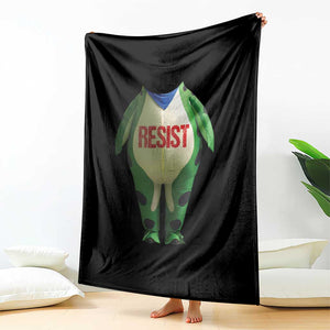 Portland Frog Throw Blanket Funny Political Costume Protest Resist TS10 Print Your Wear