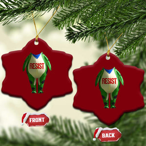 Portland Frog Ceramic Ornament Funny Political Costume Protest Resist TS10 Print Your Wear
