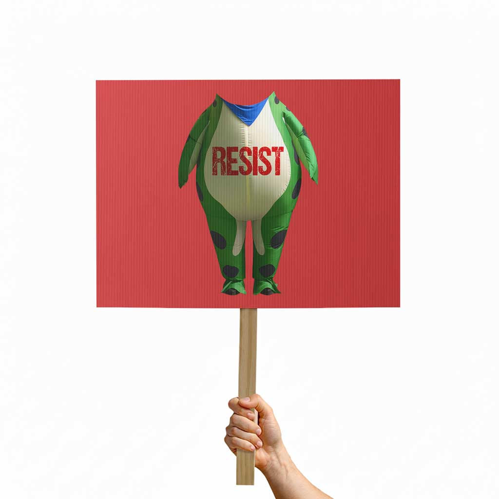 Portland Frog Protest Sign Funny Political Costume Protest Resist TS10 Horizontal 18