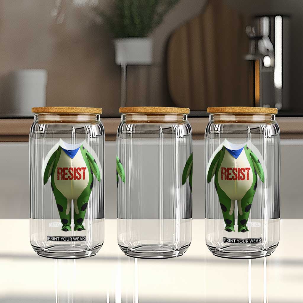 Portland Frog Glass Can Funny Political Costume Protest Resist TS10 Print Your Wear