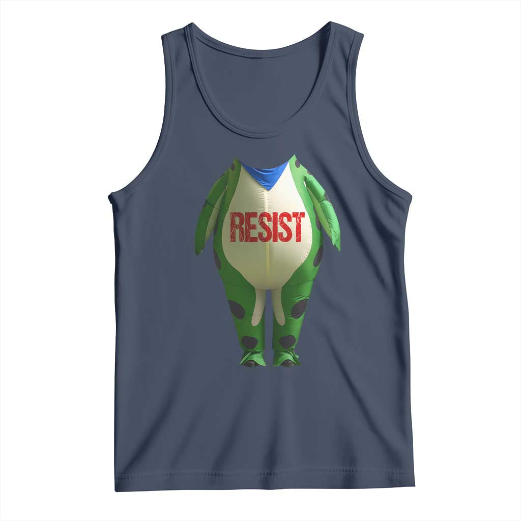 Portland Frog Tank Top Funny Political Costume Protest Resist TS10 Navy Print Your Wear