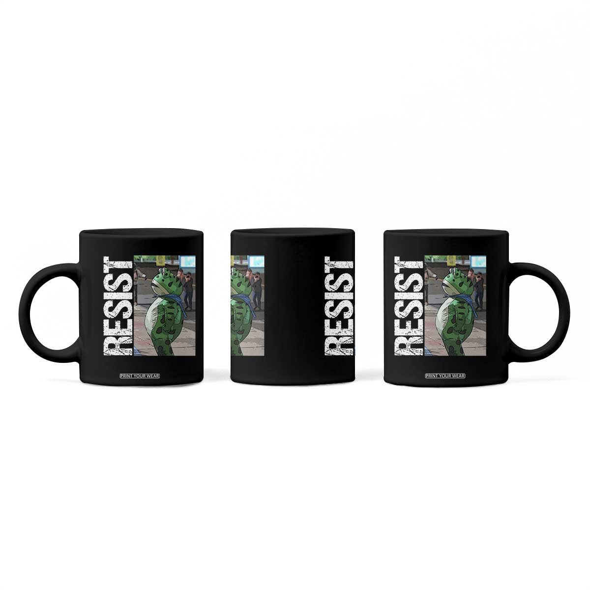 Portland Frog Protest Coffee Mug Vintage Activist Resistance TS10 Print Your Wear