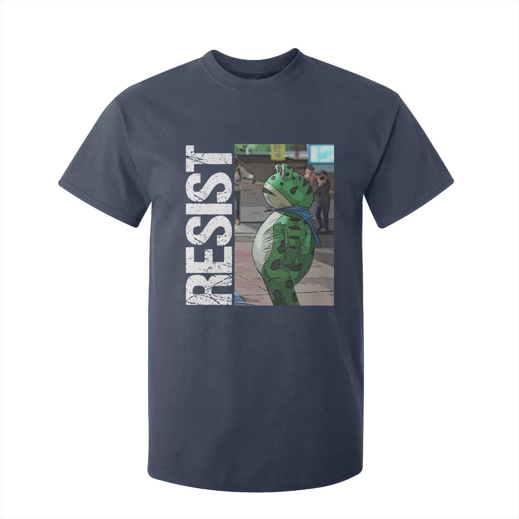 Portland Frog Protest T Shirt For Kid Vintage Activist Resistance TS10 Navy Print Your Wear