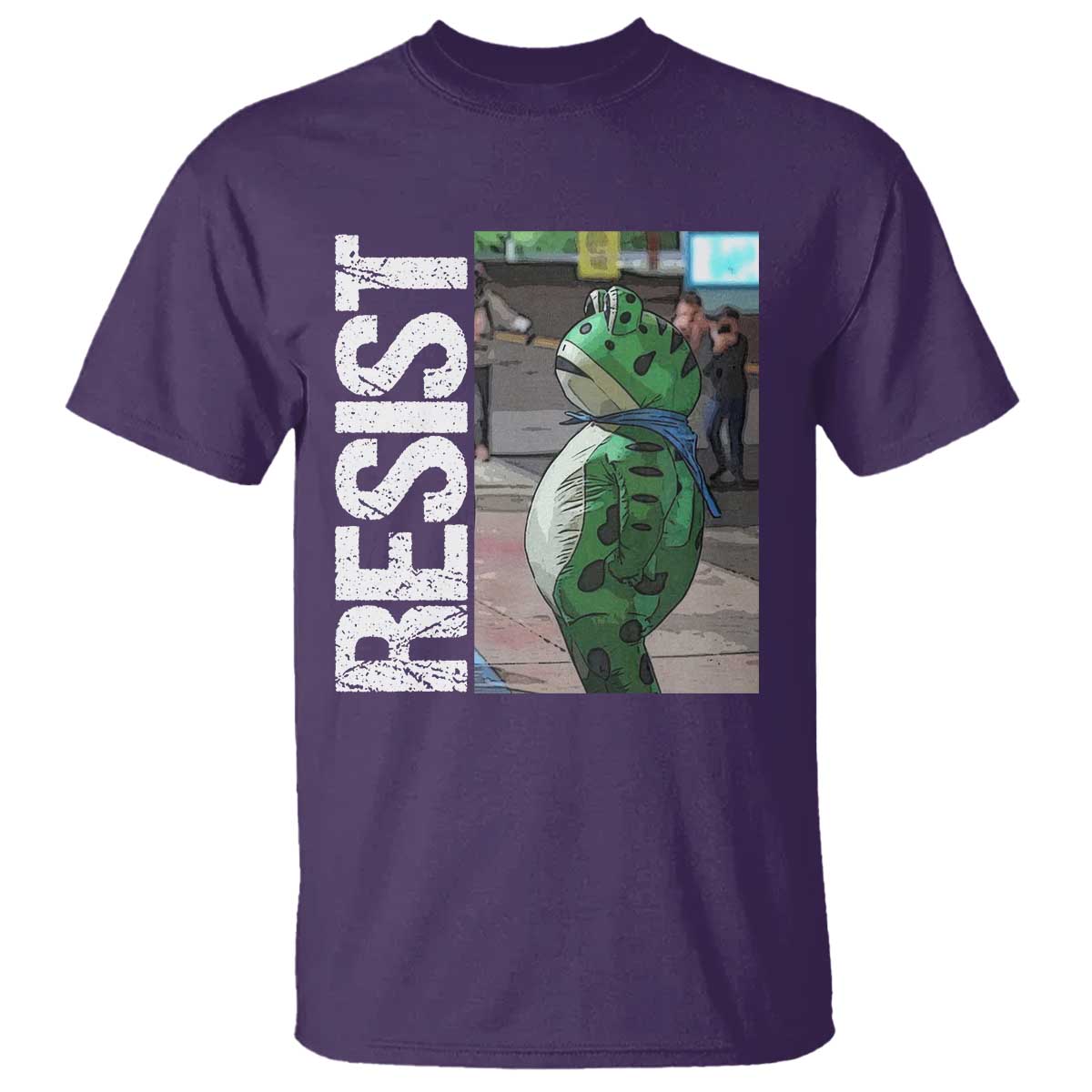Portland Frog Protest T Shirt Vintage Activist Resistance TS10 Purple Print Your Wear
