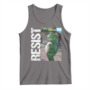 Portland Frog Protest Tank Top Vintage Activist Resistance TS10 Deep Heather Print Your Wear