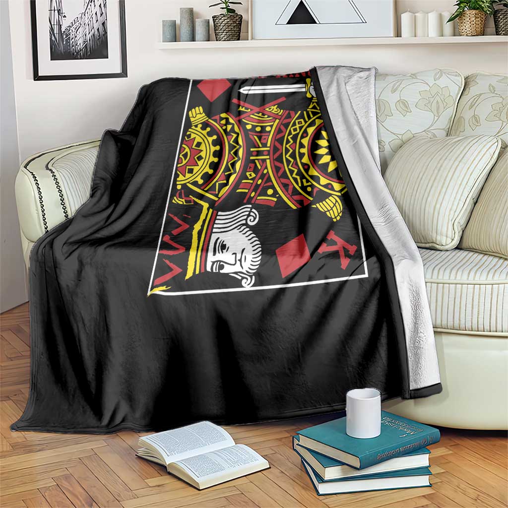 No Kings in America Throw Blanket Resist Protest Playing Card TS10 Print Your Wear