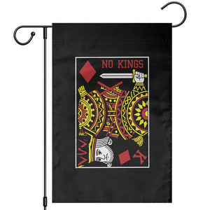 No Kings in America Garden Flag Resist Protest Playing Card TS10 Black Print Your Wear