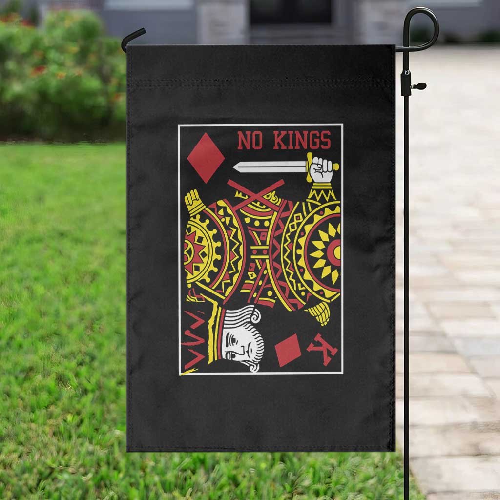 No Kings in America Garden Flag Resist Protest Playing Card TS10 Print Your Wear