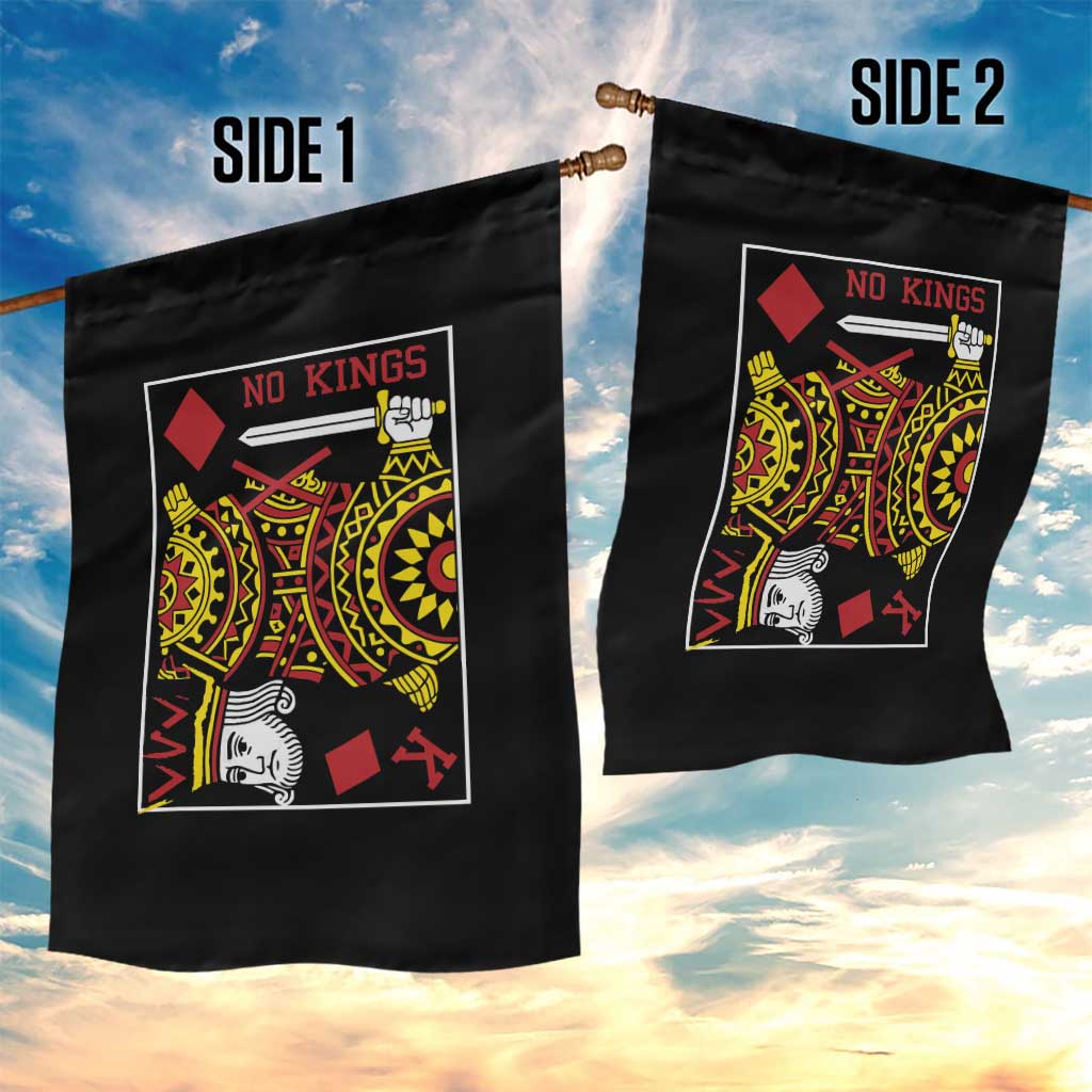 No Kings in America Garden Flag Resist Protest Playing Card TS10 Print Your Wear