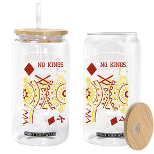 No Kings in America Glass Can Resist Protest Playing Card TS10 Print Your Wear