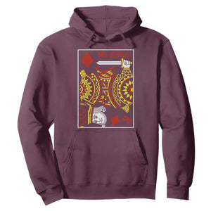 No Kings in America Hoodie Resist Protest Playing Card TS10 Maroon Print Your Wear