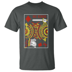 No Kings in America T Shirt Resist Protest Playing Card TS10 Dark Heather Print Your Wear