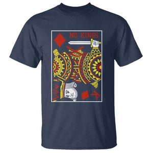 No Kings in America T Shirt Resist Protest Playing Card TS10 Navy Print Your Wear