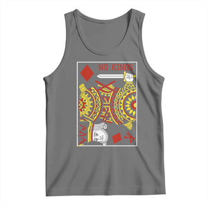 No Kings in America Tank Top Resist Protest Playing Card TS10 Black Heather Print Your Wear
