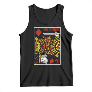 No Kings in America Tank Top Resist Protest Playing Card TS10 Black Print Your Wear