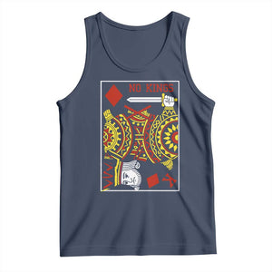 No Kings in America Tank Top Resist Protest Playing Card TS10 Navy Print Your Wear