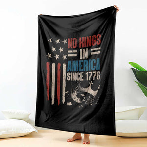 No Kings in America Throw Blanket Since 1776 Social Justice American Flag TS10 Print Your Wear