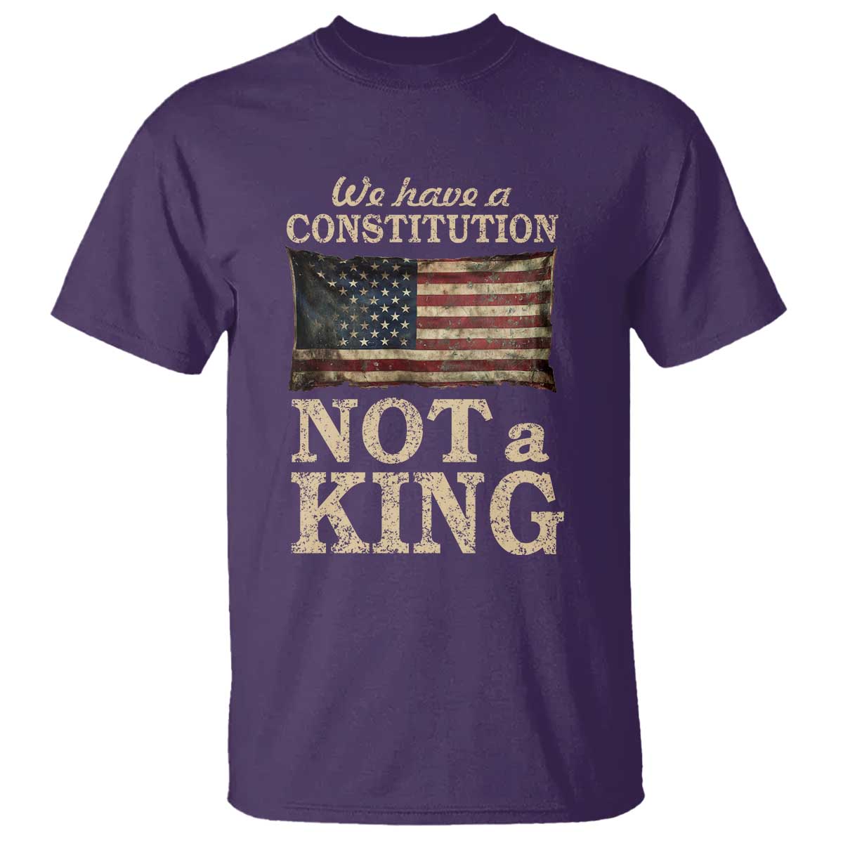 We Have A Constitution Not A King T Shirt Retro Social Justice American Flag TS10 Purple Print Your Wear