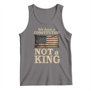 We Have A Constitution Not A King Tank Top Retro Social Justice American Flag TS10 Deep Heather Print Your Wear