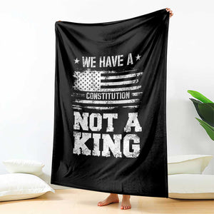 No Kings in America Throw Blanket We Have A Constitution Not A King Resist US Flag TS10 Print Your Wear