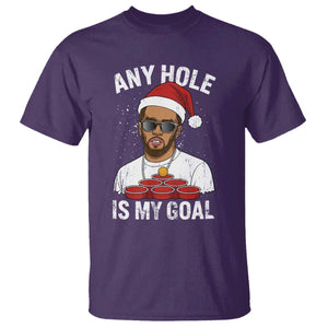 Funny Christmas Diddy T Shirt Any Hole is My Goal TS10 Purple Print Your Wear