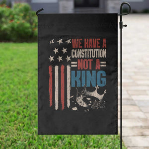 No Kings Protest Garden Flag We Have A Constitution Not A King American Flag TS10 Print Your Wear