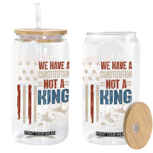 No Kings Protest Glass Can We Have A Constitution Not A King American Flag TS10 Print Your Wear