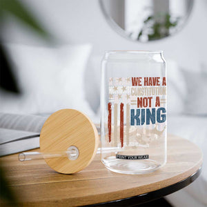 No Kings Protest Glass Can We Have A Constitution Not A King American Flag TS10 Print Your Wear