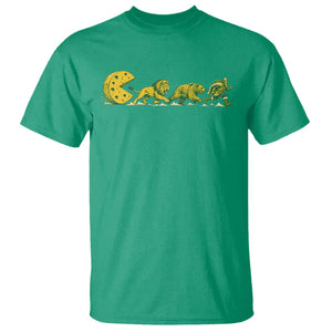 Funny Game Day Rivalry T Shirt Giant Cheese Wheel Chasing Lion Bear Viking