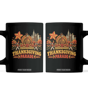 Thanksgiving Parade Coffee Mug Turkey NYC Skyline Nostalgic Fall Holiday