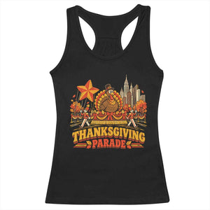 Thanksgiving Parade Racerback Tank Top Turkey NYC Skyline Nostalgic Fall Holiday