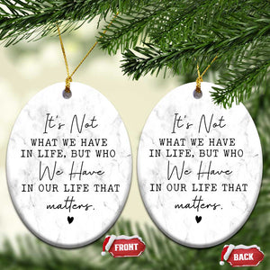 Friendship Christmas Ornament Thinking of You Gifts for Friends TS10 Oval Marbel Print Your Wear