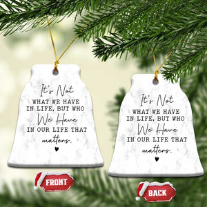 Friendship Christmas Ornament Thinking of You Gifts for Friends TS10 Bell Flake Marbel Print Your Wear