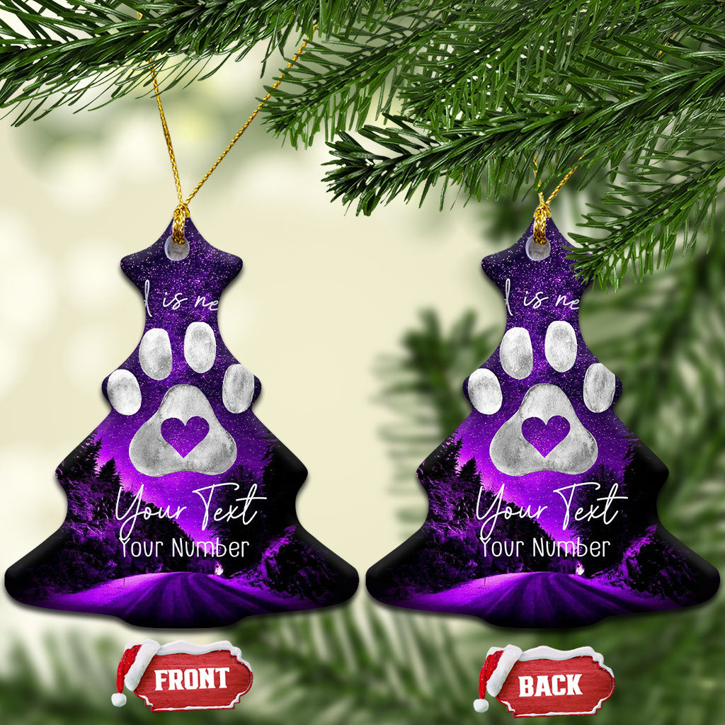Personalized Dog Memorial Christmas Ornament Custom Name and Year Pet Remembrance A Best Friend Is Never Forget TS10 Christmas Tree Galaxy Print Your Wear