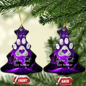 Personalized Dog Memorial Christmas Ornament Custom Name and Year Pet Remembrance A Best Friend Is Never Forget TS10 Christmas Tree Galaxy Print Your Wear