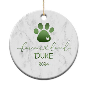 Personalized Pet Memorial Christmas Ornament Custom Name Forevel Loved TS10 Print Your Wear