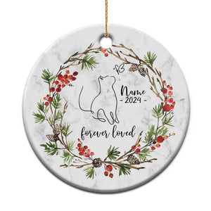 Personalized Cat Memorial Christmas Ornament Custom Name Kitty Loss Pet Sympathy Gift TS10 Print Your Wear