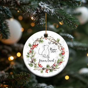 Personalized Cat Memorial Christmas Ornament Custom Name Kitty Loss Pet Sympathy Gift TS10 Print Your Wear