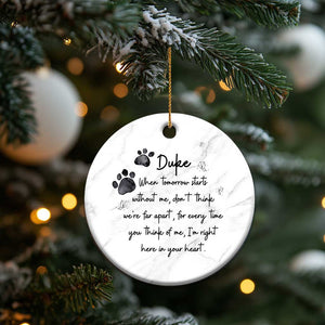 Personalized Pet Memorial Christmas Ornament Custom Name Cat Loss Dog Loss Pet Sympathy Gift TS10 Print Your Wear