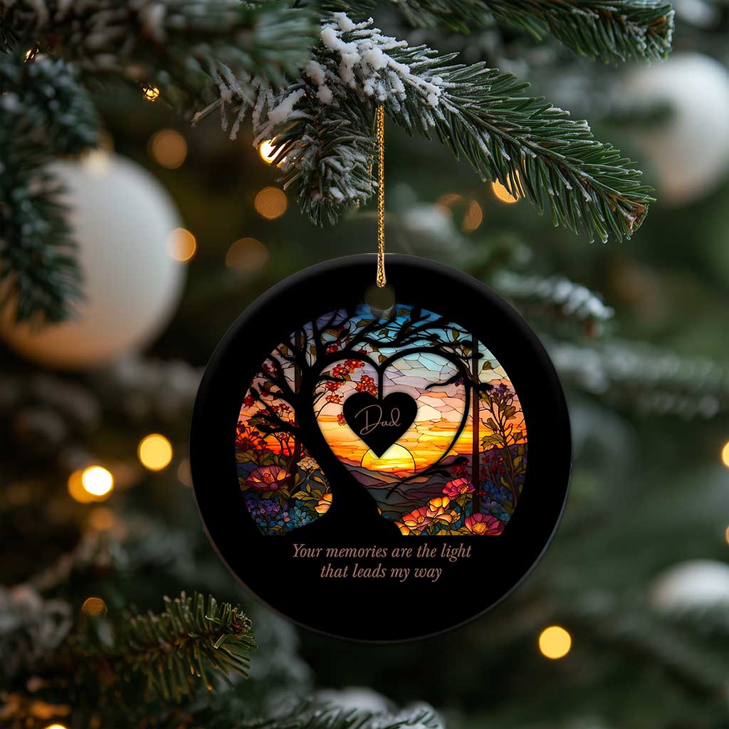 Personalized Memorial Christmas Ornament Custom Loss of Father Family Sympathy Gift TS10 Print Your Wear