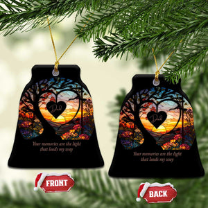 Personalized Memorial Christmas Ornament Custom Loss of Father Family Sympathy Gift TS10 Bell Flake Stained Glass Print Your Wear