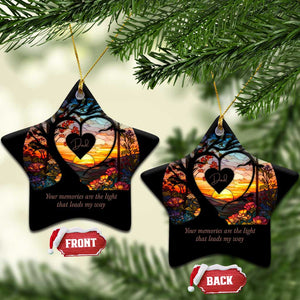 Personalized Memorial Christmas Ornament Custom Loss of Father Family Sympathy Gift TS10 Star Stained Glass Print Your Wear