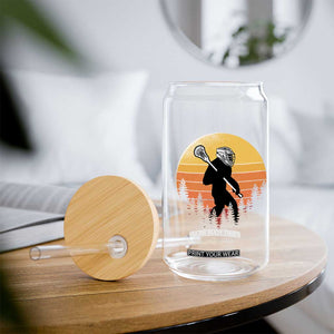 Funny Lax Bigfoot Glass Can Retro Vintage Sasquatch Lacrosse TS10 Print Your Wear