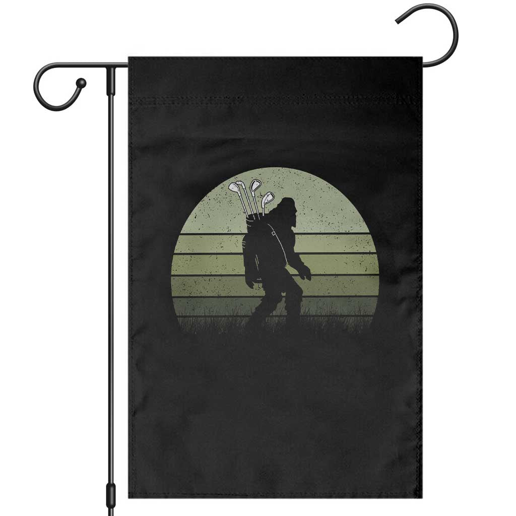 Bigfoot Golfer Garden Flag Funny Sasquatch Golfing Golf Balls TS10 Black Print Your Wear