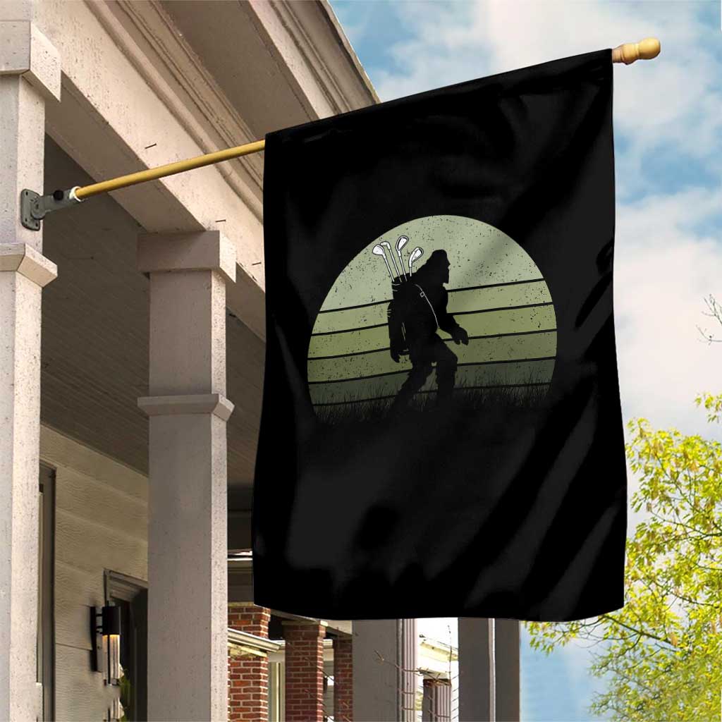 Bigfoot Golfer Garden Flag Funny Sasquatch Golfing Golf Balls TS10 Print Your Wear