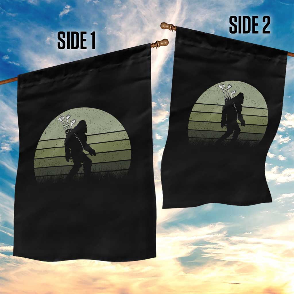 Bigfoot Golfer Garden Flag Funny Sasquatch Golfing Golf Balls TS10 Print Your Wear