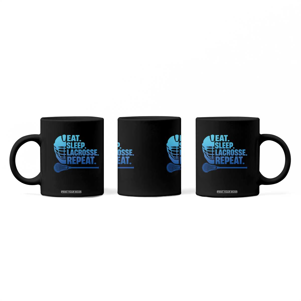 Eat Sleep Lacrosse Repeat Coffee Mug Funny Lax Lover Player TS10 Print Your Wear