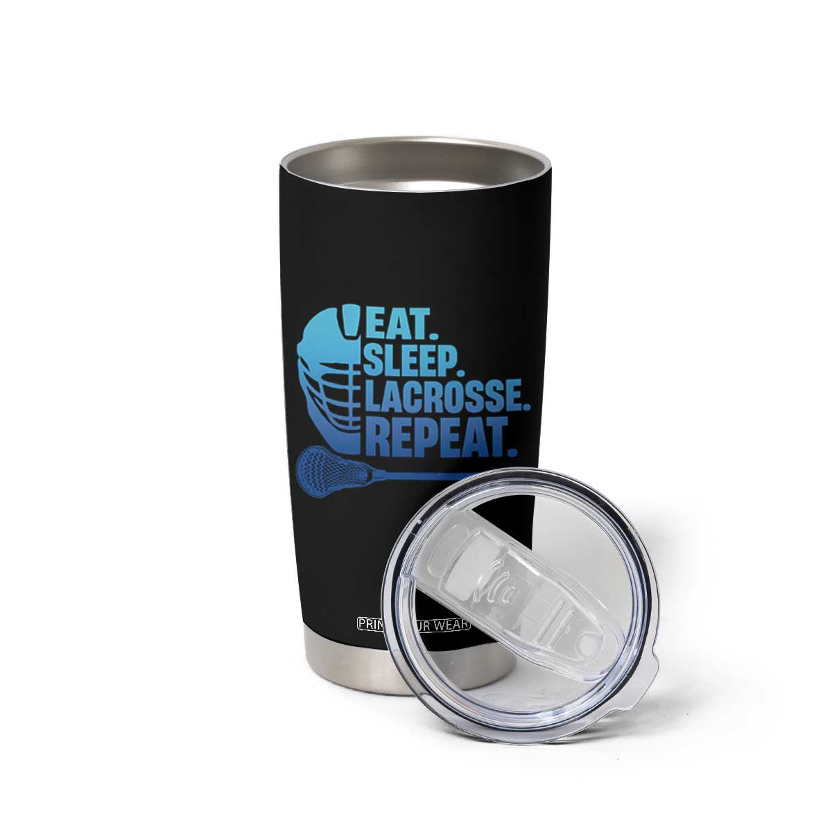 Eat Sleep Lacrosse Repeat Tumbler Cup Funny Lax Lover Player TS10 Print Your Wear