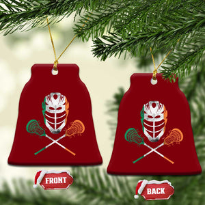 Ireland Lacrosse Ceramic Ornament Irish Flag Ireland TS10 Print Your Wear